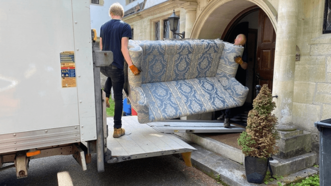 Man and van sofa removal relocation services